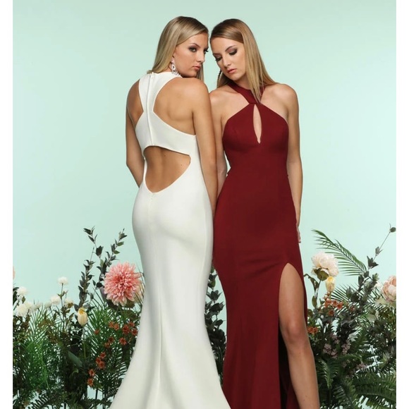 PROM!! Zoey Grey Black Gown Slit Style #31128 - Picture 2 of 3